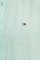Tommy Hilfiger koszula lniana MW0MW34602 zielony SS25