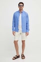Дрехи Ленена риза Tommy Hilfiger MW0MW34602 син
