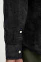 Πουκάμισο από λινό Tommy Hilfiger MW0MW34602 μαύρο