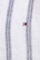 Πουκάμισο από λινό Tommy Hilfiger MW0MW34612 λευκό SS24