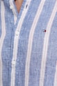Πουκάμισο από λινό Tommy Hilfiger MW0MW34612 μπλε