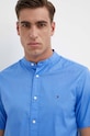 Βαμβακερό πουκάμισο Tommy Hilfiger MW0MW35275 μπλε