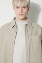 A.P.C. cotton shirt Surchemise Basile Brodee Poitrine COFCN.H02918.BAE beige