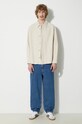 A.P.C. linen blend shirt Surchemise Bobby Logo COGVV.H02884.AAD beige SS24