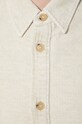 A.P.C. linen blend shirt Surchemise Bobby Logo COGVV.H02884.AAD beige