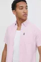 ružová Bavlnená košeľa Superdry