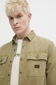 Superdry camasa din bumbac verde M4010730A.L5L