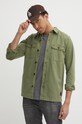 Бавовняна сорочка Superdry зелений M4010799A.ZTV