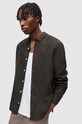 Сорочка з льону AllSaints CYPRESS MS152Y чорний