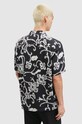 Ρούχα Πουκάμισο AllSaints WEBS MS555Z μαύρο