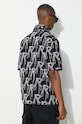 Odjeća Pamučna košulja Represent Embrodiered Initial Overshirt MLM212.01 crna