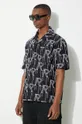 black Represent cotton shirt Embrodiered Initial Overshirt