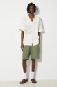 Drôle de Monsieur camasa din bumbac La chemise Patchwork D.SH159.CO141.CM bej SS24