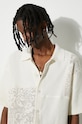 Drôle de Monsieur camasa din bumbac La chemise Patchwork D.SH159.CO141.CM bej