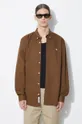 brown Carhartt WIP cotton shirt Longsleeve Madison Shirt