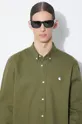 Carhartt WIP camasa din bumbac Longsleeve Madison Shirt De bărbați
