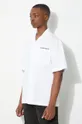 бял Памучна риза Carhartt WIP S/S Link Script Shirt