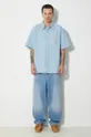 Carhartt WIP camasa jeans S/S Ody Shirt albastru