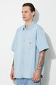 Carhartt WIP denim shirt S/S Ody Shirt blue I033347.112