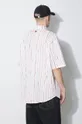 Хлопковая рубашка Marcelo Burlon County Pinstripes Over Shirt Основной материал: 100% Хлопок Аппликация: 100% Полиэстер