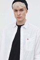 Рубашка с примесью льна Tommy Jeans DM0DM18962 белый