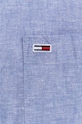 Košeľa s prímesou ľanu Tommy Jeans DM0DM18962 modrá