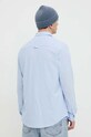 Odzież Tommy Jeans koszula z domieszką lnu DM0DM18962 niebieski