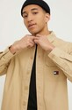 Tommy Jeans koszula bawełniana beżowy DM0DM18887