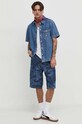 Τζιν πουκάμισο Tommy Jeans DM0DM18957 μπλε SS24