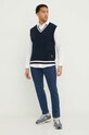 Бавовняна сорочка Tommy Jeans DM0DM18959 бежевий SS24