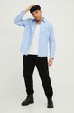 Bavlněná košile Tommy Jeans DM0DM18959 modrá SS24