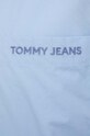 Bavlněná košile Tommy Jeans DM0DM18959 modrá