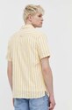 Πουκάμισο με μείγμα από λινό Tommy Jeans κίτρινο DM0DM18961
