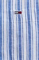 Tommy Jeans koszula z domieszką lnu DM0DM18961 niebieski