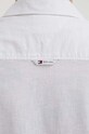 Tommy Jeans cămașă din amestec de in DM0DM18963 alb