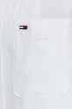 Košeľa s prímesou ľanu Tommy Jeans biela