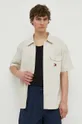 Tommy Jeans camicia in cotone beige