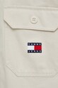 Хлопковая рубашка Tommy Jeans DM0DM18969 бежевый