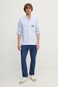 Lacoste camicia in cotone CH7610 blu AW24