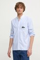 Lacoste camasa din bumbac albastru CH7610