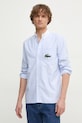 Lacoste camicia in cotone blu CH7610