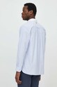 Ρούχα Βαμβακερό πουκάμισο Lacoste CH7610 μπλε