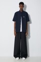 Pamučna košulja Fred Perry Oxford Shirt M5503.608 mornarsko plava SS24