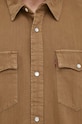 Βαμβακερό πουκάμισο Levi's A5722 μπεζ SS25