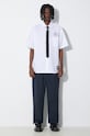 AMBUSH cotton shirt Circle Emblem S/S Shirt BMGG001S24FAB0010145 white SS24