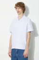 plava Pamučna košulja A.P.C. chemise lloyd avec logo