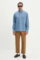 A.P.C. camicia di jeans chemise math blu