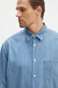 niebieski A.P.C. koszula jeansowa chemise math