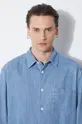 Džínová košile A.P.C. chemise math Pánský