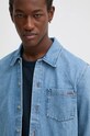 A.P.C. camasa jeans surchemise vittorio brodee albastru COGYH.H02837.IAB.
